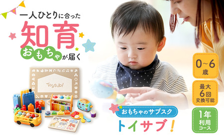 知育玩具 トイサブ！ 1年利用コース 赤ちゃん 知育玩具