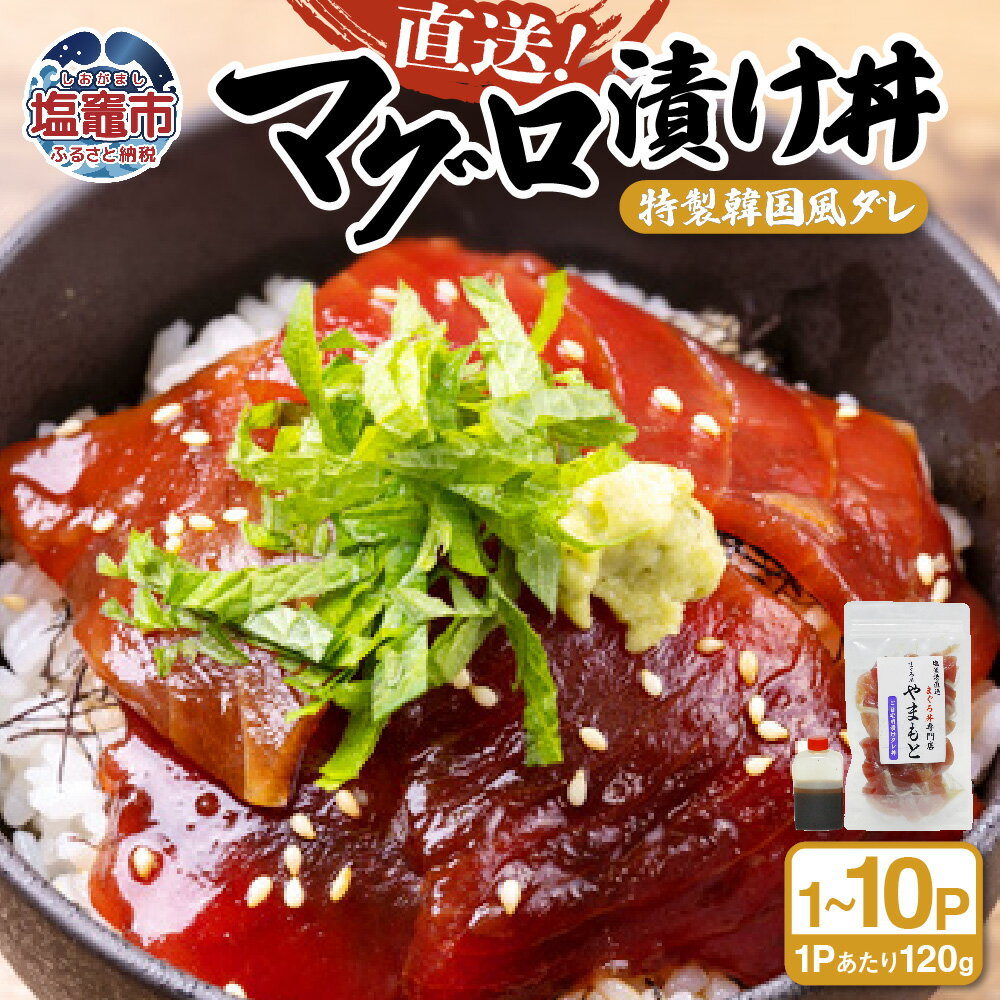 【ふるさと納税】 【直送マグロ使用】まぐろパック 特製韓国風タレ付き お試し 120g×(1~10パック) 塩竈市 塩釜 TUNA まぐろ屋やまもと | tu00002