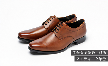 倭イズム 牛革マッケイビジネスシューズ紳士靴YAP601（ブラウン） 28.0cm