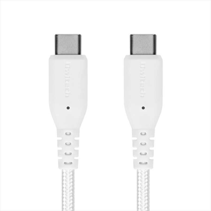 Owltech(オウルテック) 断線に強く柔らかい USB タイプC to Cケーブル 2m ホワイト OWL-CBA4CC20-WH 【 ケーブル 家電 神奈川県 海老名市 】