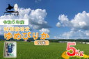 【ふるさと納税】令和5年産北海道米を代表する人気の品種「ゆめぴりか」（玄米・5kg）