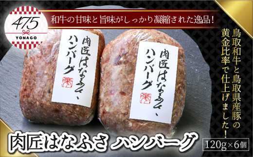 
肉匠はなふさ　ハンバーグ　120ｇ×6個
