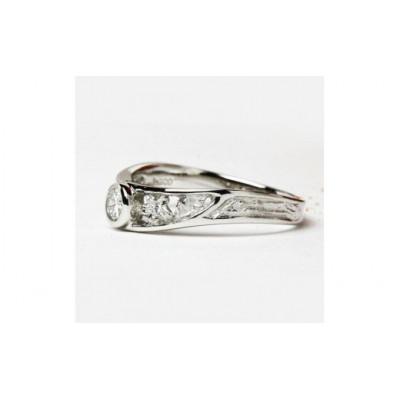 ふるさと納税 桜川市 桜の透かしのダイヤモンド0.30ctリング(リングサイズ#9) |  | 02