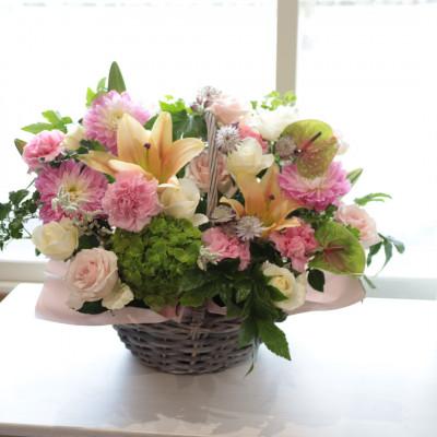 ふるさと納税 筑西市 季節のお花のアレンジメントLLサイズ〜花瓶不要!届いてそのまま飾れるフラワーアレンジ |  | 03