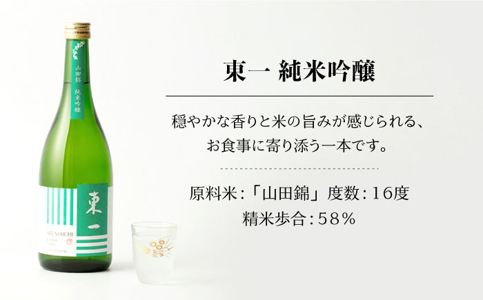 【ANA限定】東一 厳選 飲み比べセット（東一 純米吟醸酒・大吟醸酒・純米大吟醸酒） 720ml 3本セット【嬉野酒店】 [NBQ201]