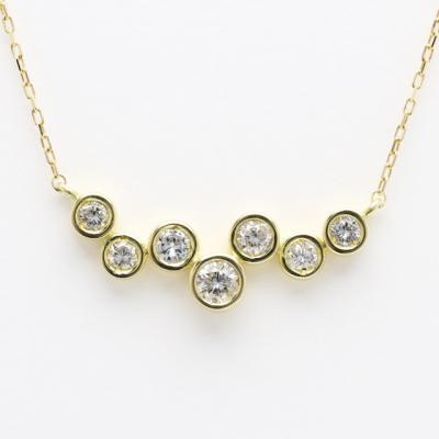 ふるさと納税 甲府市 ダイヤモンド ネックレスk18イエローゴールドダイヤ0.20ct 2505jcpnp3094lk18 |  | 01
