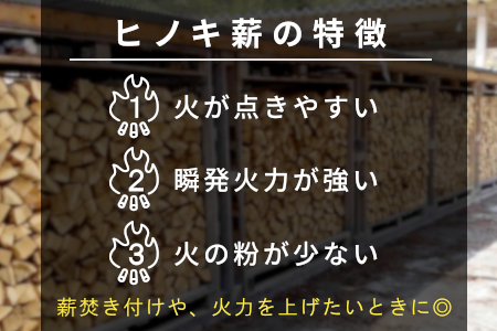 【6ヶ月定期便】東濃ヒノキ薪 中割～大割 約32kg ( 約16kg×2箱 ) 6回 6ヶ月 計192kg 皮剥き加工 中割 大割 薪ストーブ アウトドア キャンプ 焚火 暖炉 薪 まき 桧 ひのき 