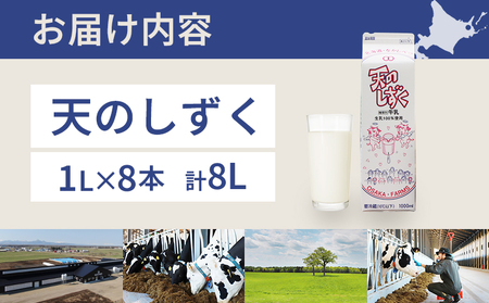 【ふるなび限定】 天のしずく 1L × 8本 計 8L【51008】