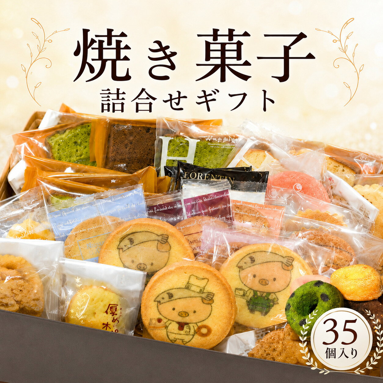 【ふるさと納税】 焼き菓子詰合せギフト　35コ入り ／ デザート スイーツ クッキー 焼菓子 洋菓子 神奈川県 厚木市