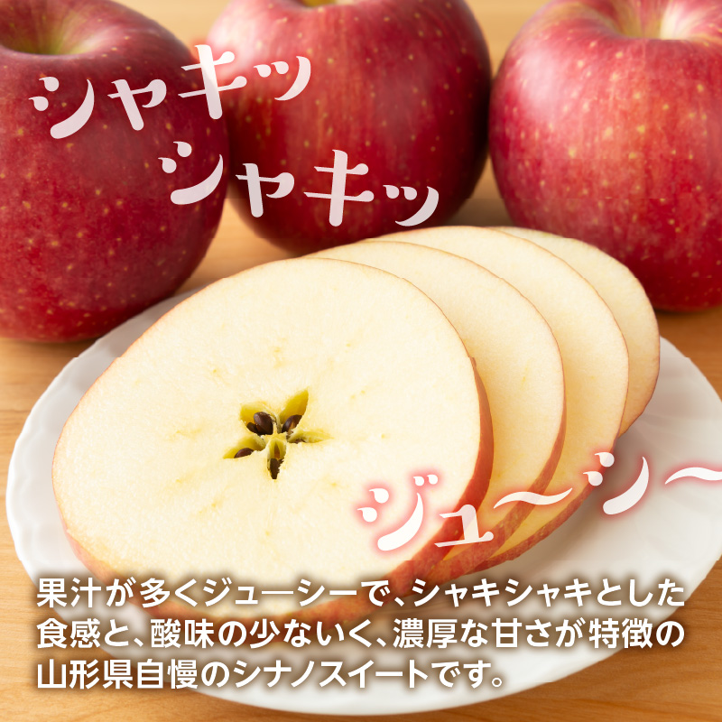 《先行受付》シナノスイート約5kg 【2026年10月上旬頃～発送予定】【山形県産りんご】