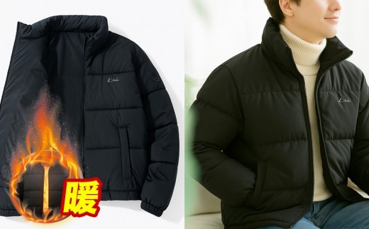 L`Arbre ダウンジャケット (カラー：ブラック、サイズ：M) YRF-BLACK-M