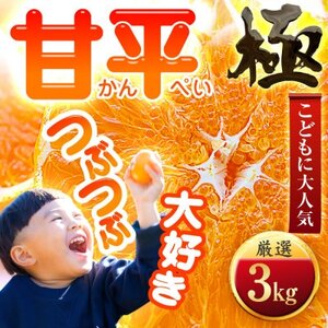 【甘みぎっっしり!】シャキシャキ甘い♪♪【甘平】3kg【E49-64】【1509767】