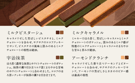 チョコレート専門店 マジドゥショコラ 「マジドカカオ」 24個入り【チョコレートサンド 濃厚 スイーツ デザート ご褒美 ギフト贈答用 贈り物 絶品 洋菓子 人気 予約 カカオ お取り寄せ MAGIE