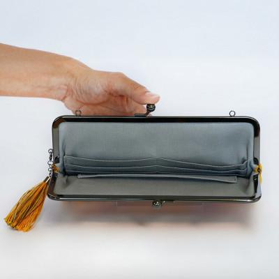 ふるさと納税 糸満市 shuriori minibag 濃紺 手織りの首里道屯織ミニバッグ |  | 02