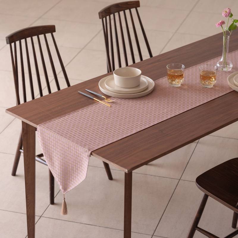 Calm Table runner with tassel／カルム テーブルランナー タッセルつき Mサイズ プラム【大阪 泉佐野 大阪府 泉佐野市】