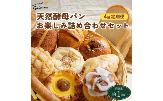 【月に1度×4回】【4回定期便】天然酵母パン お楽しみ詰合せセット◇　計4回お届け！ ※北海道・沖縄、その他離島・諸島へのお届け不可