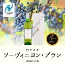 【ふるさと納税】 ソーヴィニヨン・ブラン（白）720ml×1本 ワイン 飲みやすい 白ワイン お酒 ご当地 ワイナリー グルメ プレゼント 人気 ランキング おすすめ お中元 お歳暮 ギフト 二本松市 ふくしま 福島県 送料無料 【ふくしま農家の夢ワイン】