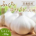 【ふるさと納税】 南部町営市場 直送 にんにく「ふくちホワイト六片種」（Lサイズ×10個）《カネテ青果》 青森にんにく ニンニク ガーリック バラ 最高級品種 福地ホワイト ふくちホワイト六片種 高級ブランド 日本一 青森 南部 F21U-127