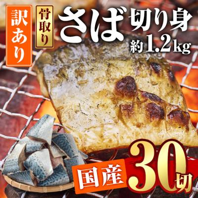 ふるさと納税 佐伯市 訳あり・さば 切り身(総計約1.2kg・30切)