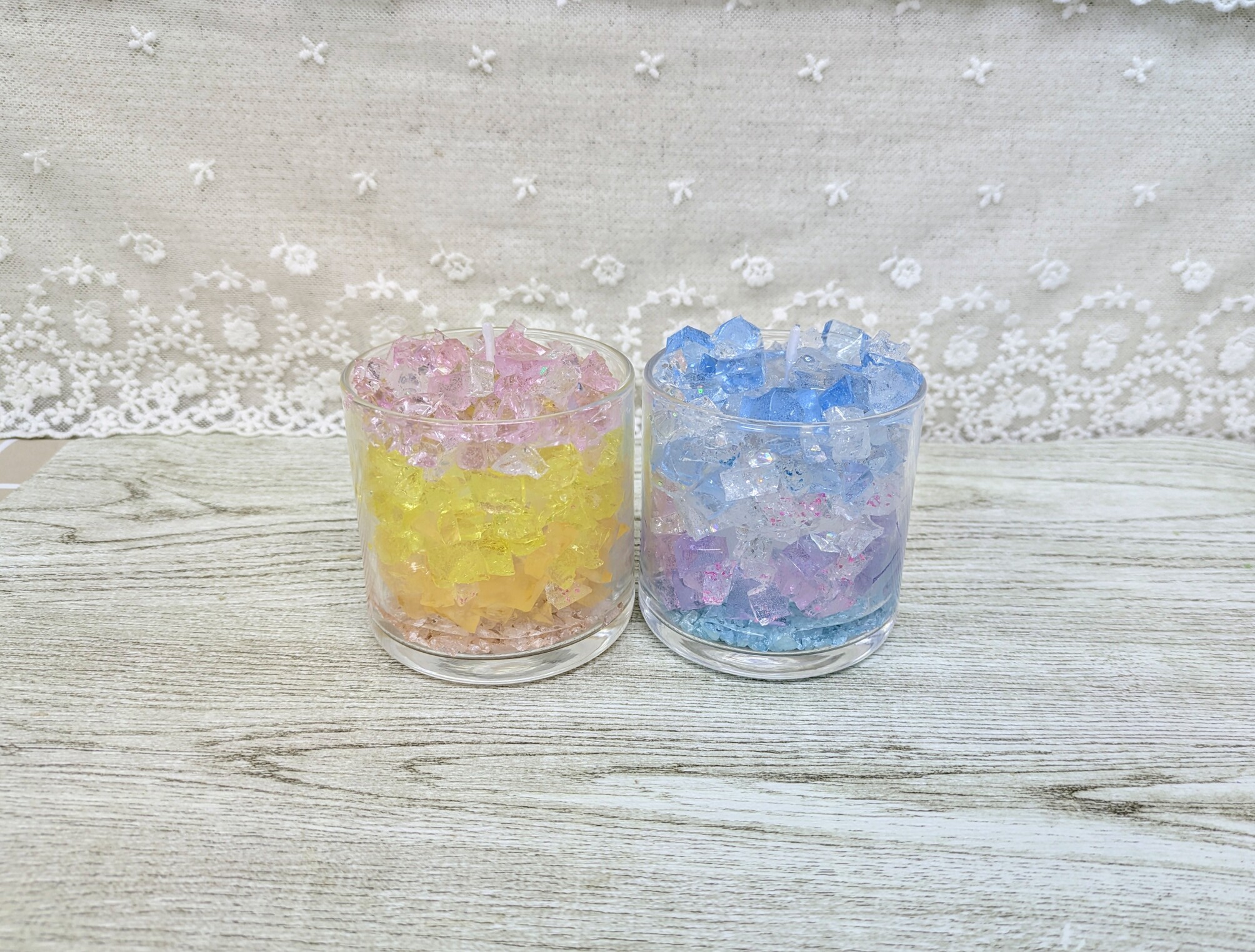 新宿フラワークラフト体験工房 ぷるぷる涼しげクラッシュゼリーキャンドル作り