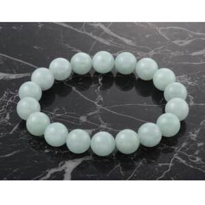 12ミリ珠・本翡翠ブレスレット　L【配送不可地域：沖縄県】【1676431】