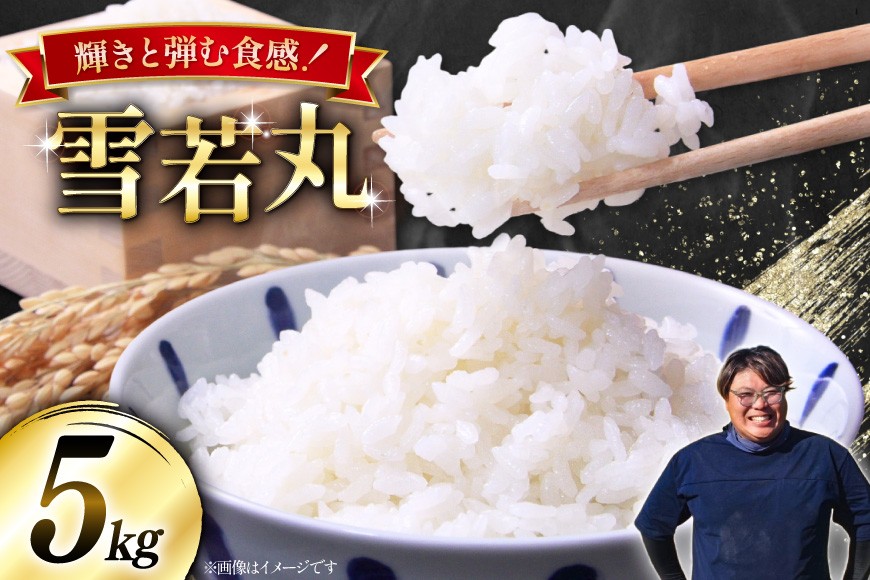 
                  米 令和8年産  雪若丸 5kg [本田勇仁 山形県 高畠町 tk06bgj910000] お米 白米 精米 ごはん ご飯 ブランド米 
                