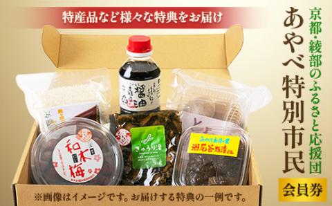 京都・綾部のふるさと応援団「あやべ特別市民」会員券