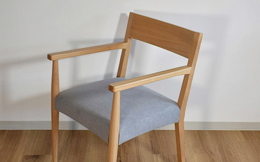 ダイニングチェア肘有 カバーリング仕様 O-036ACC HOKKAIDO WOOD 家具 ダイニング 椅子 いす イス F6S-569