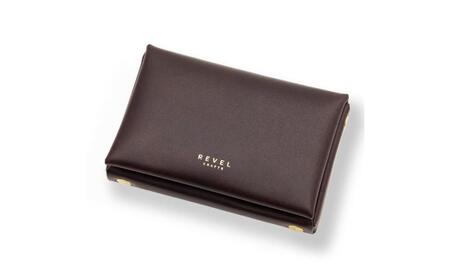 湘南工房 カードケース 折革ボックス型【バーガンディ】