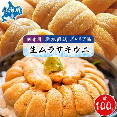ふるさと納税 稚内市 【プレミア品】最北の極上　刺身用生ウニ(100g×1)