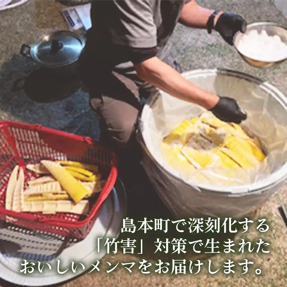 純国産島本メンマ（ごま油香るピリ辛中華味 うす味）500g ／ めんま たけのこ 筍 おつまみ 惣菜 国産 幼竹 ピリ辛 ご飯のお供 お取り寄せ グルメ ご当地 名物 特産 大阪府 No.189