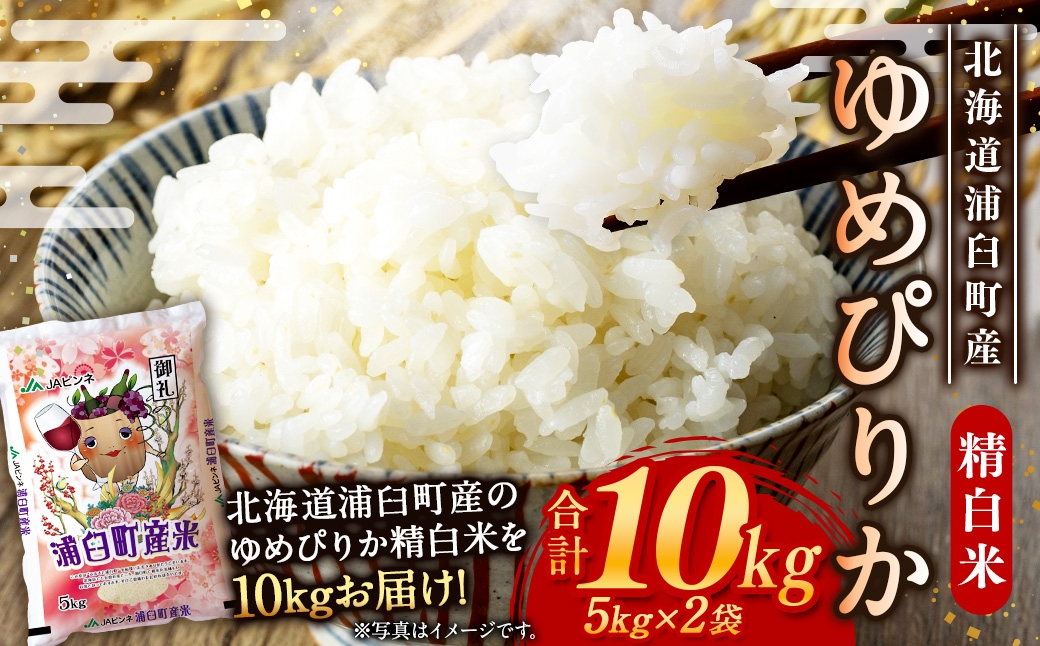 
                  〈 令和8年産 〉 浦臼産 ゆめぴりか 精白米 10kg （ 5kg × 2袋 ） お米 米 こめ コメ 白米 白飯 飯 ご飯 おにぎり ブランド米 ブランド 国産 北海道産 和食 【 2026年10月下旬より順次発送 】
                