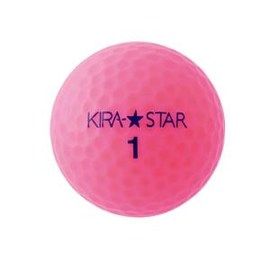 ゴルフボール  KIRA STAR 12球入 2ダース 【カラー：ピンク】