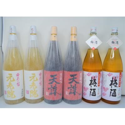 ふるさと納税 錦江町 白玉醸造「元老院・天誅・梅酒(一升瓶)」6本セット(4027-3)