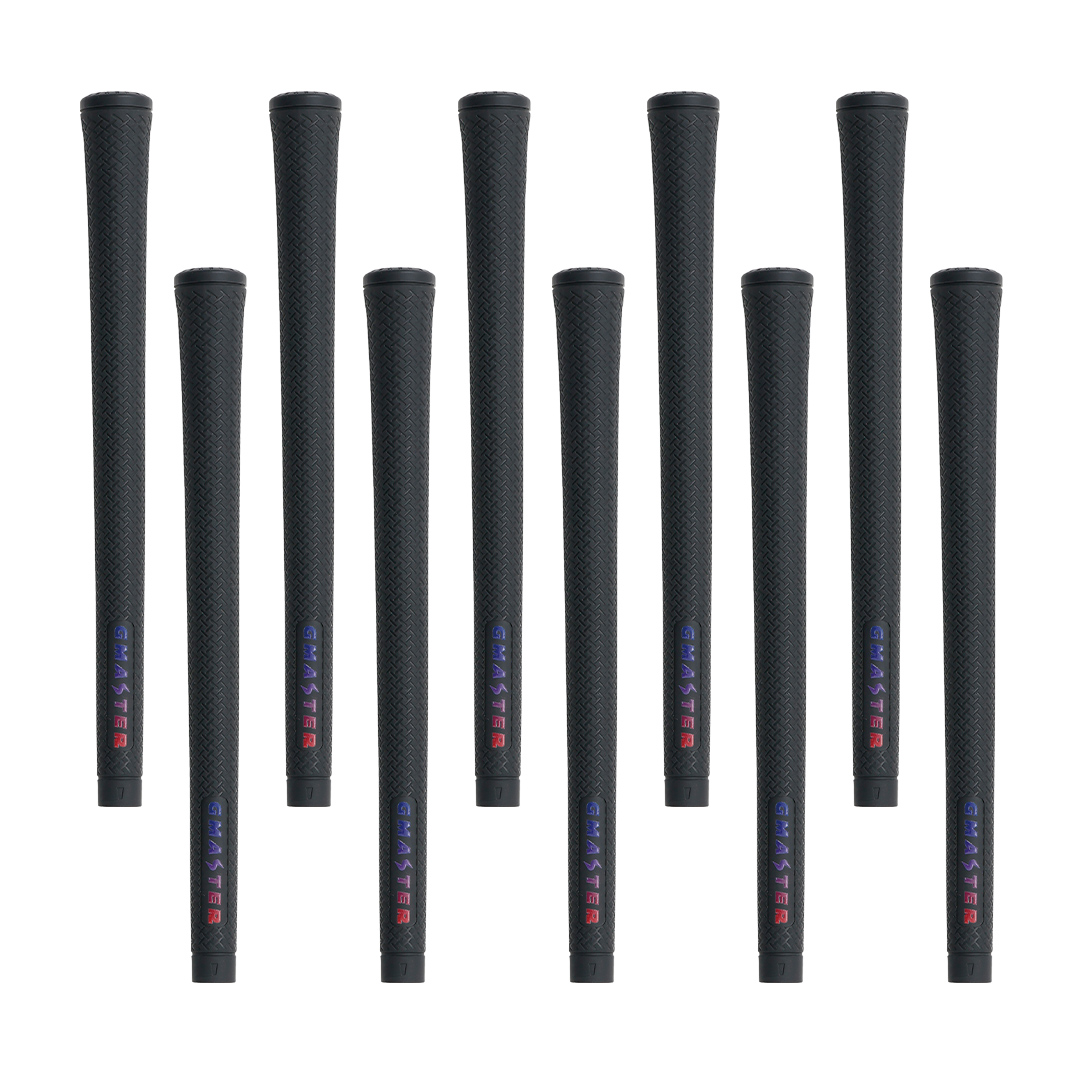GMASTER GOLFGRIP ( スタンダード ) ブラック × マルチプル 10本 ゴルフ グリップ ゴルフグリップ 日本製