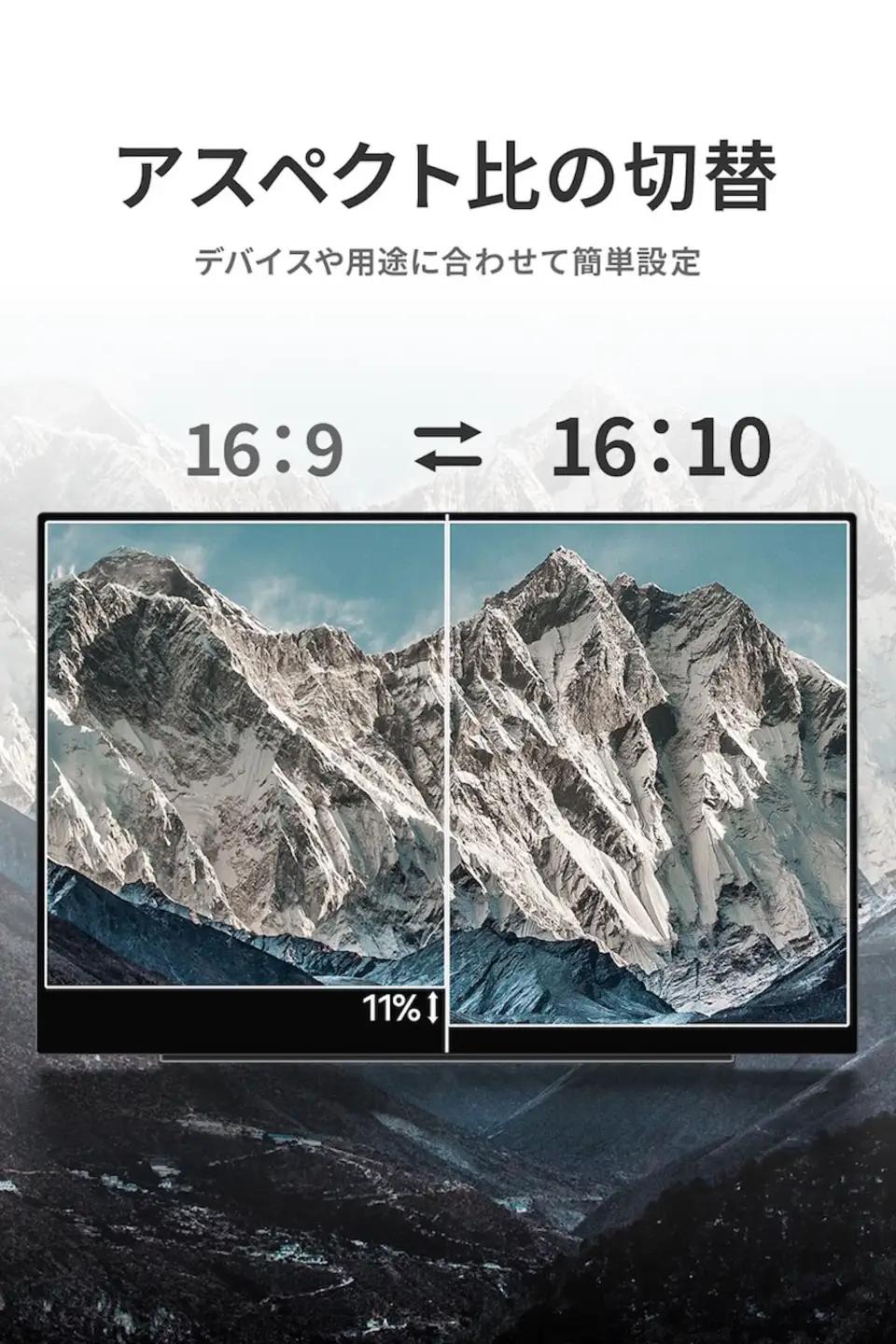 EHOMEWEI モバイルモニター IPS タッチパネル 16インチ 薄型6mm [1316]