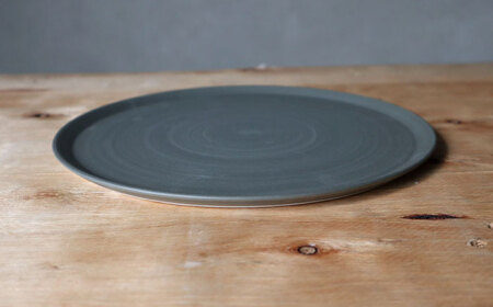 【波佐見焼】IREKO シャビー プレートM グレー・ブラウン 2点【浜陶】[XA82]