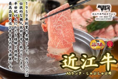 【近江牛A5ランク】しゃぶしゃぶ 特選！食べ比べセット（上ロース・肩ロース・赤身上モモ）900g