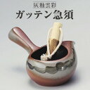 【ふるさと納税】灰釉雲彩ガッテン急須 陶器 常滑焼 やきもの お茶 茶器 茶道具 擂粉木 健康蒸し茶 カテキン 日本茶 食器 和 伝統工芸 工芸品 日本六古窯 送料無料