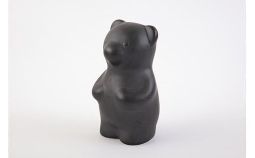 
有田焼　磁器製フィギュアmomocobear「sumiblack」
