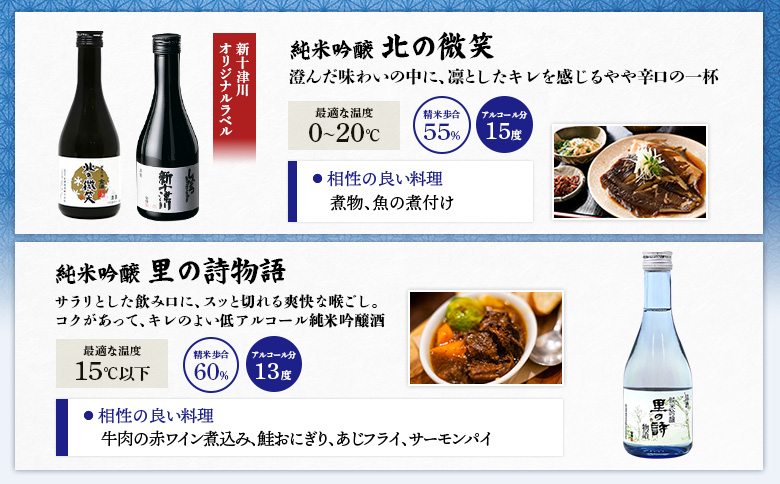 【金滴酒造】日本酒6本セット(各300ml) ｜ オンライン 申請 ふるさと納税 北海道 新十津川 日本酒 酒 お酒 地酒 日本酒セット 瓶 ミニボトル 詰め合わせ 飲み比べ ミニ ラベル 高級 和 