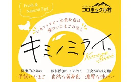 【８０個入り】赤井川コロポックル村　平飼有精卵（赤井川村産）