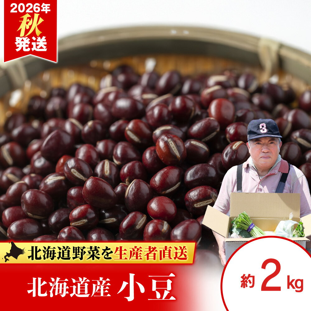 【ふるさと納税】2026年発送 小豆 約2kg《土居ファーム》 豆 野菜 やさい 小豆 あずき 北海道ふるさと納税 千歳市 ふるさと納税【北海道千歳市】ギフト ふるさと納税