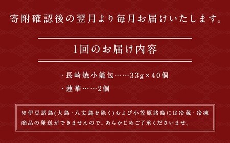【全3回定期便】フライパンで焼くだけ 長崎焼小籠包 計120個 (40個×3回) 蓮華 2個付 【チャイデリカ】 ／ 雲仙うまか豚紅葉 惣菜 点心 中華 長崎県 長崎市