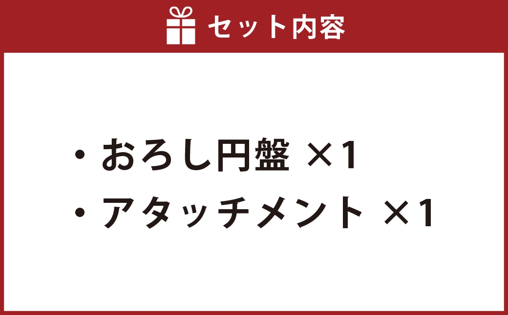 ミニスライサー小型おろし円盤アタッチメントニンジン大根おろしSSD1B／SS-250F用