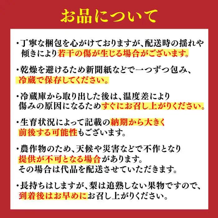 【化粧箱入り】秋丸（王秋）5-8個入（約3kg） / 梨 [41AEAB011]