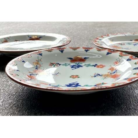 有田焼【其泉】梅菊文和皿（18.5cm）4枚 賞美堂本店 A75-41_イメージ3