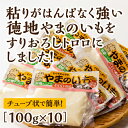 D020【ふるさと納税】徳地やまのいものすりおろしトロロ　100g×10個