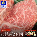 【ふるさと納税】宮崎県産 椎葉プレミアム牛 ヒレ【480g】お試しステーキソース付き