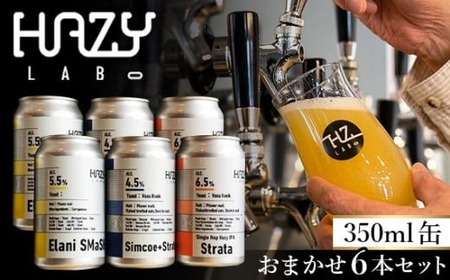 クラフトビール 6本 おまかせ 350ml HAZYLABO | 地ビール 